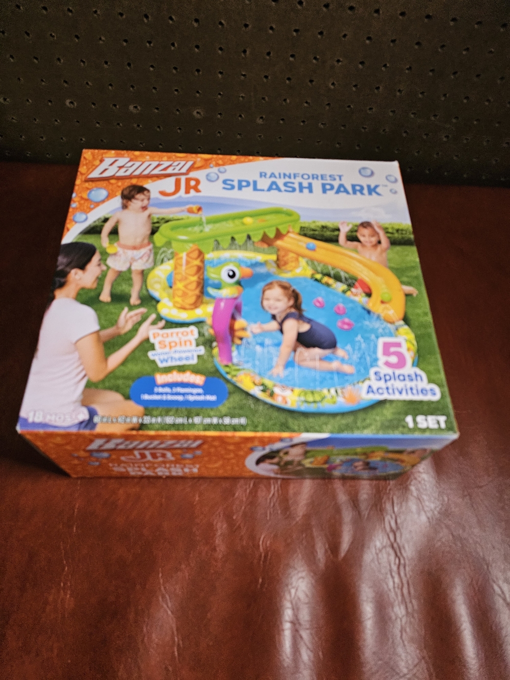 Banzai Jr. Safari Cruise Splash Park 68in.L X 54in. W X 20in H 18M+